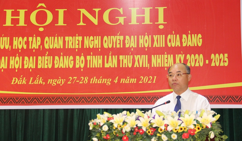 Hội nghị quán triệt Nghị quyết Đại hội XIII và Đại hội đại biểu Đảng bộ tỉnh lần thứ XVII