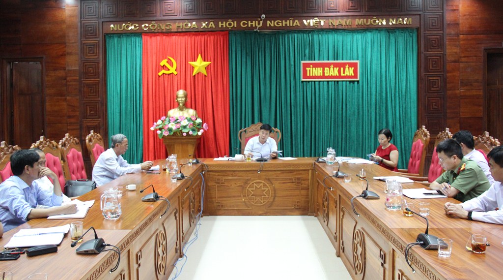 Tổ công tác của Chủ tịch UBND tỉnh làm việc với các cơ quan, đơn vị