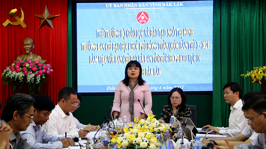 Bộ Giáo dục và Đào tạo kiểm tra công tác chuẩn bị tổ chức Hội khỏe Phù Đổng khu vực IV tại tỉnh Đắk Lắk