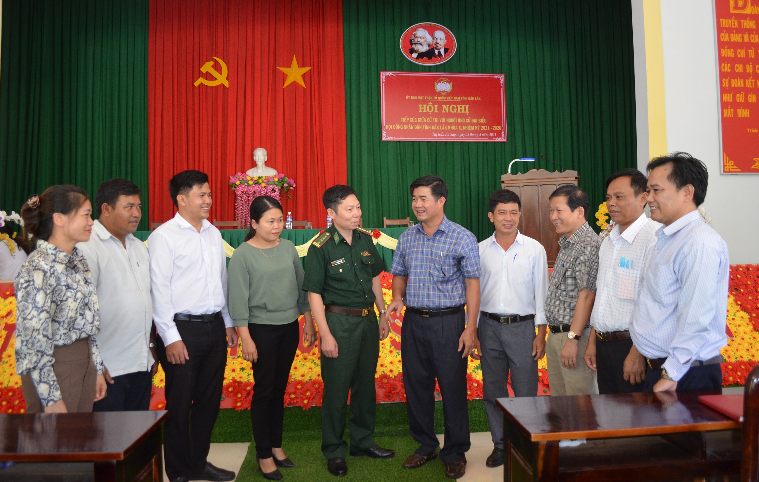 Tiếp xúc giữa cử tri với người ứng cử đại biểu HĐND tỉnh Đắk Lắk nhiệm kỳ 2021-2026 tại huyện Ea Súp