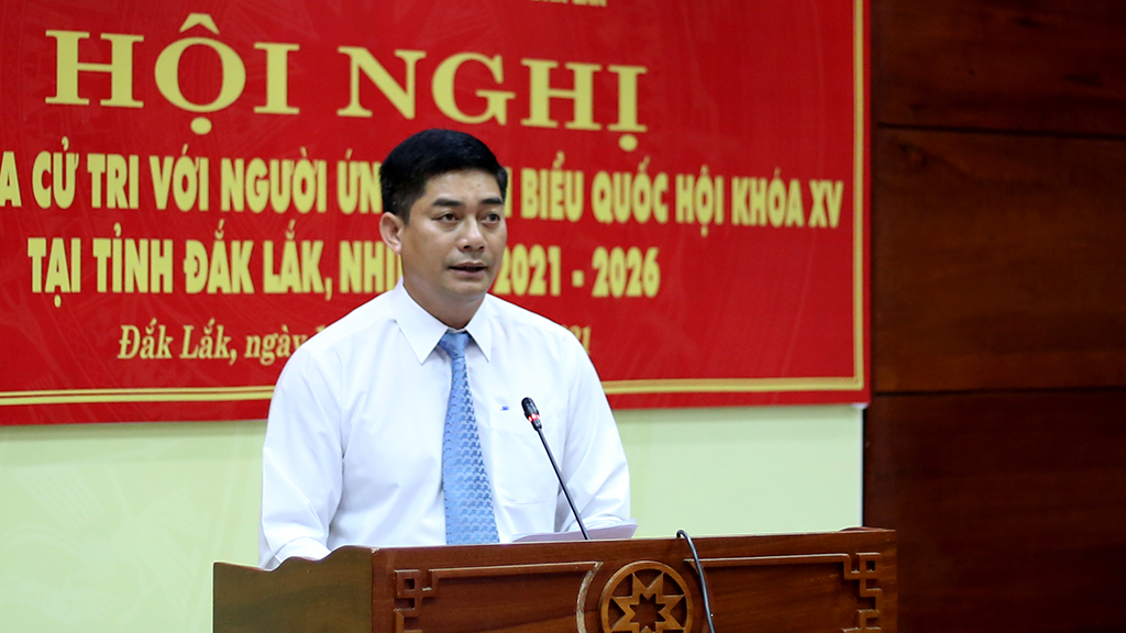 Các ứng cử viên đại biểu Quốc hội khóa XV tại Đơn vị bầu cử số 3 tiếp xúc cử tri dưới hình thức trực tuyến