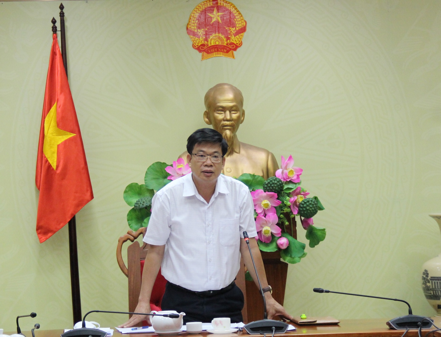 Tổ công tác của Chủ tịch UBND tỉnh làm việc với các cơ quan, đơn vị