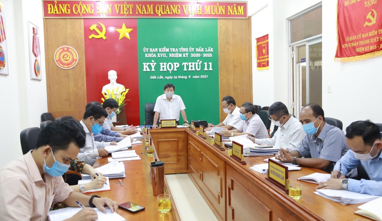 Ủy ban Kiểm tra Tỉnh ủy họp Kỳ thứ 11