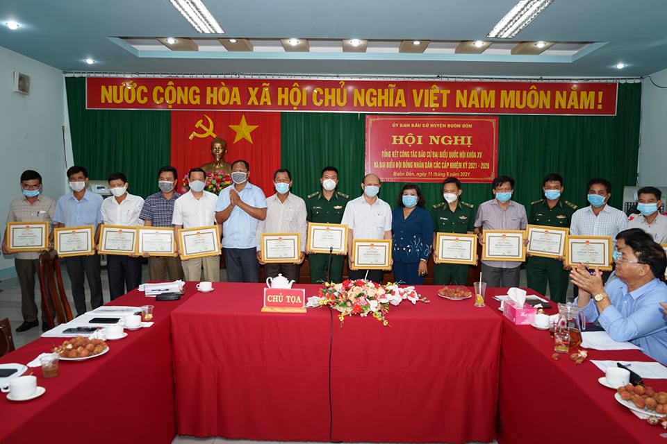 Buôn Đôn tổng kết công tác bầu cử đại biểu Quốc hội khóa XV và đại biểu HĐND các cấp, nhiệm kỳ 2021 – 2026