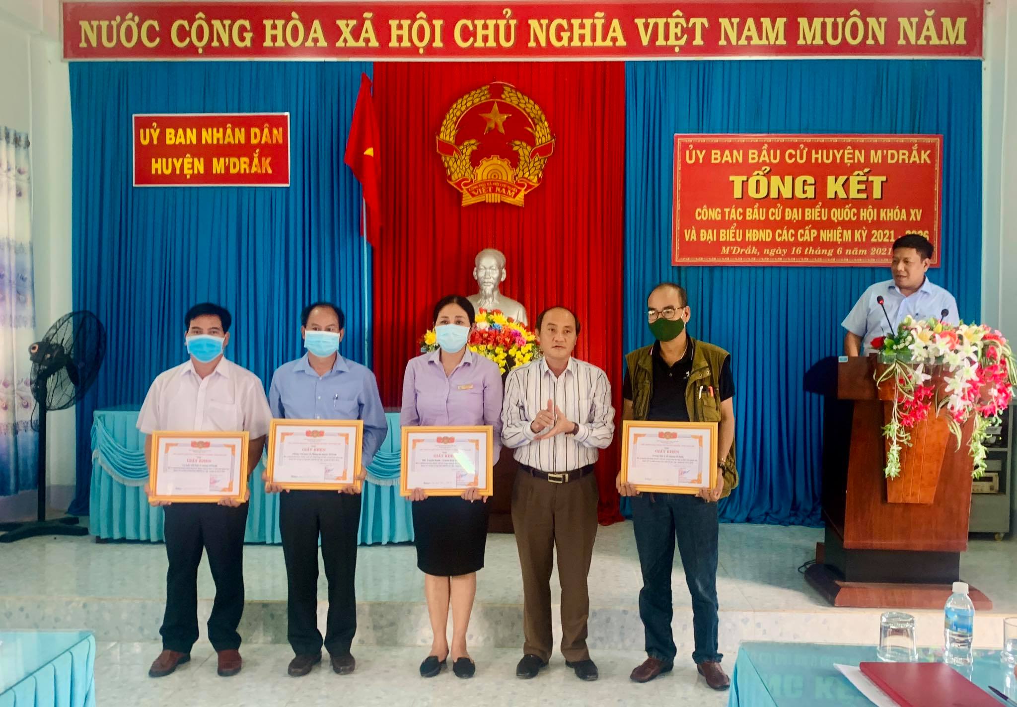 Huyện M'Drắk tổng kết công tác bầu cử Đại biểu Quốc hội khoá XV và HĐND các cấp nhiệm kỳ 2021-2026
