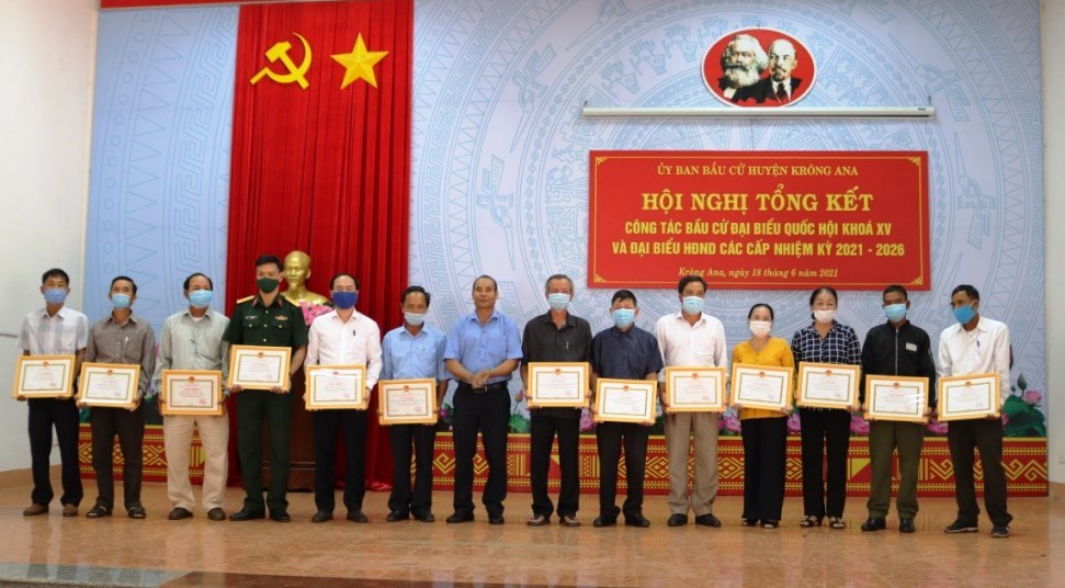 Huyện Krông Ana: Tổng kết công tác bầu cử đại biểu Quốc hội khoá XV và đại biểu HĐND các cấp