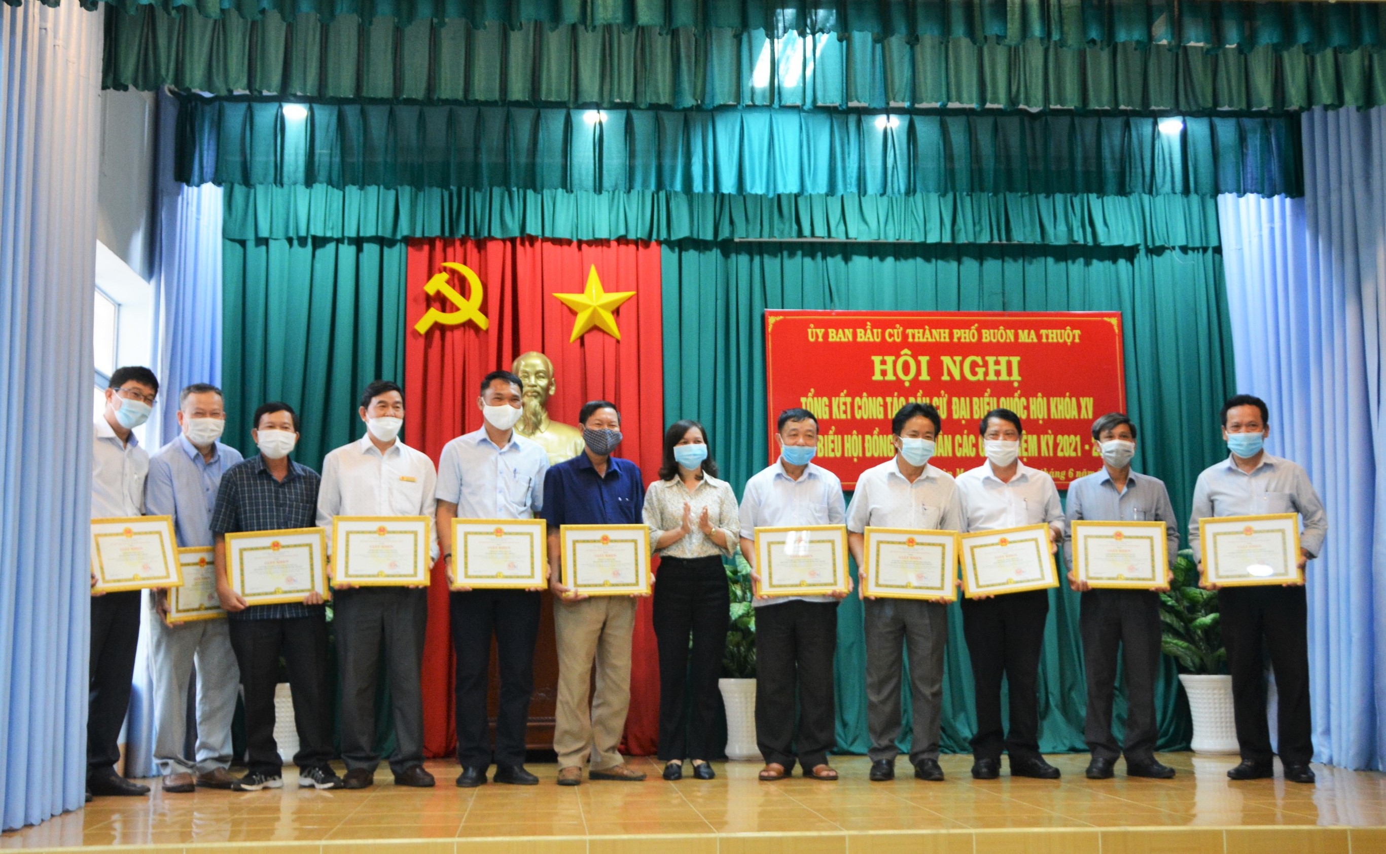 Thành phố Buôn Ma Thuột tổng kết công tác bầu cử đại biểu Quốc hội khóa XV và đại biểu HĐND các cấp, nhiệm kỳ 2021 - 2026