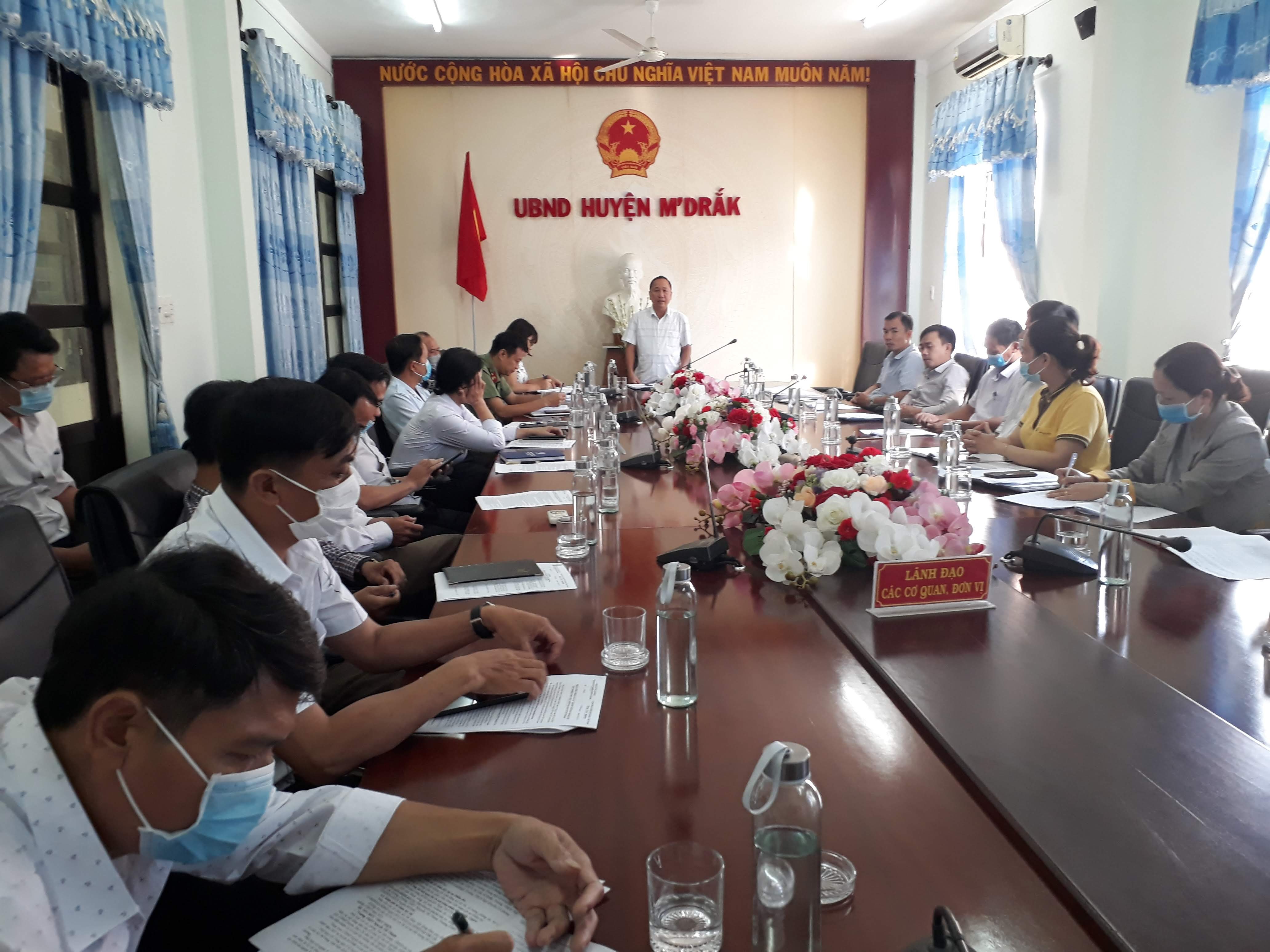 Huyện M’Drắk họp Ban Chỉ đạo kỳ thi tốt nghiệp THPT năm 2021