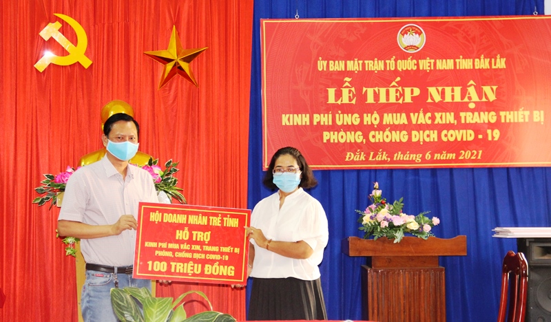 Hội Doanh nhân trẻ tỉnh: Huy động hơn 260 triệu đồng cho công tác phòng, chống dịch COVID-19