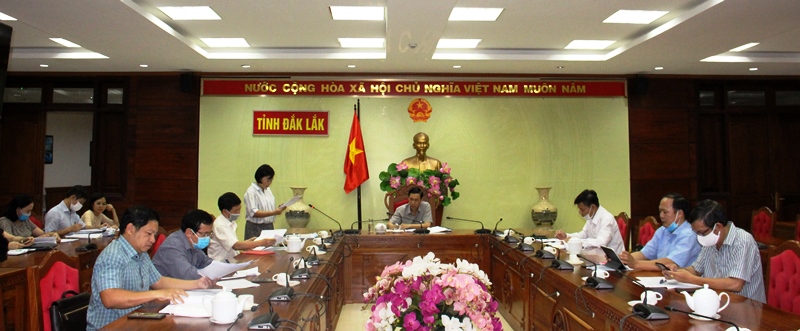 Tổ công tác của Chủ tịch UBND tỉnh làm việc với các cơ quan, đơn vị