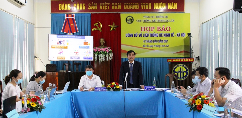 Họp báo công bố số liệu thống kê kinh tế- xã hội 6 tháng đầu năm 2021