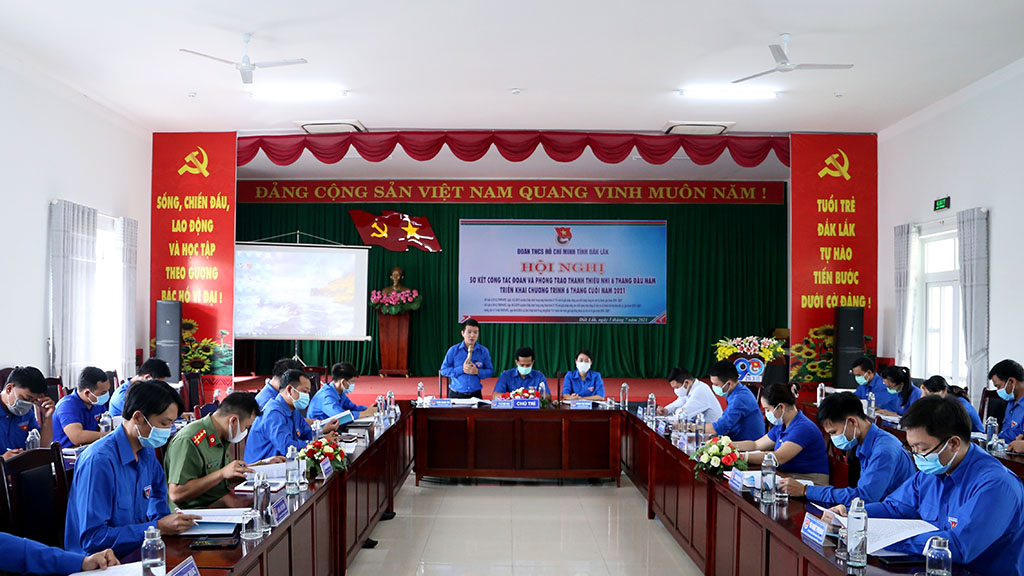 Tỉnh đoàn Đắk Lắk sơ kết công tác đoàn và phong trào thanh thiếu nhi 6 tháng đầu năm 2021