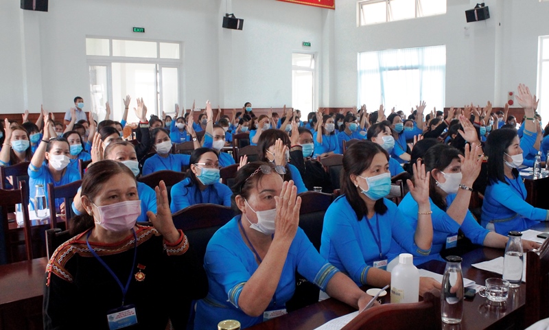 Đại hội đại biểu Hội Liên hiệp Phụ nữ thị xã Buôn Hồ lần thứ III, nhiệm kỳ 2021-2026