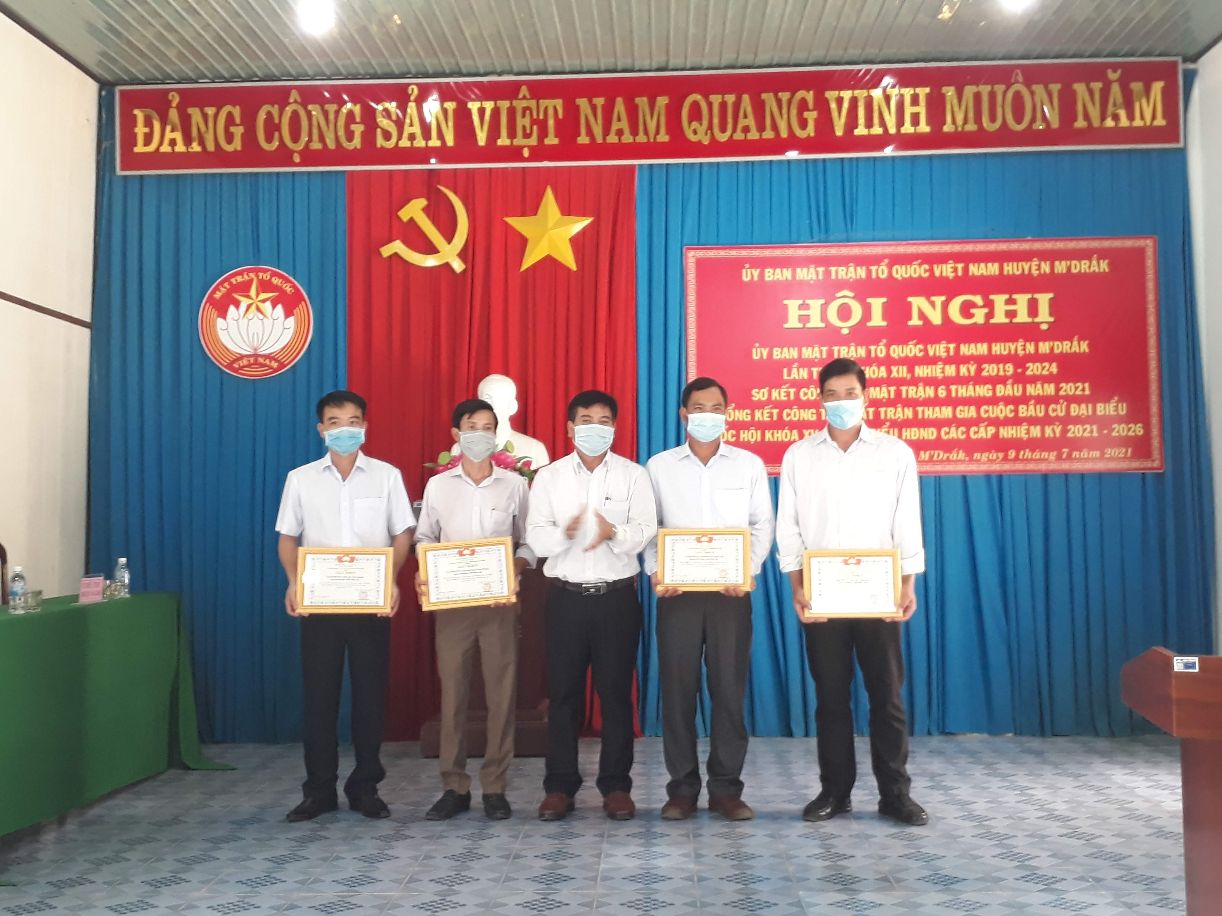 Huyện M’Drắk sơ kết công tác mặt trận 6 tháng đầu năm 2021