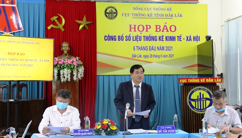 Press conference announces socio-economic statistics for first 6 months of 2021