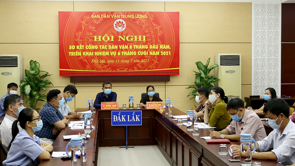 Hội nghị sơ kết công tác dân vận 06 tháng đầu năm 2021