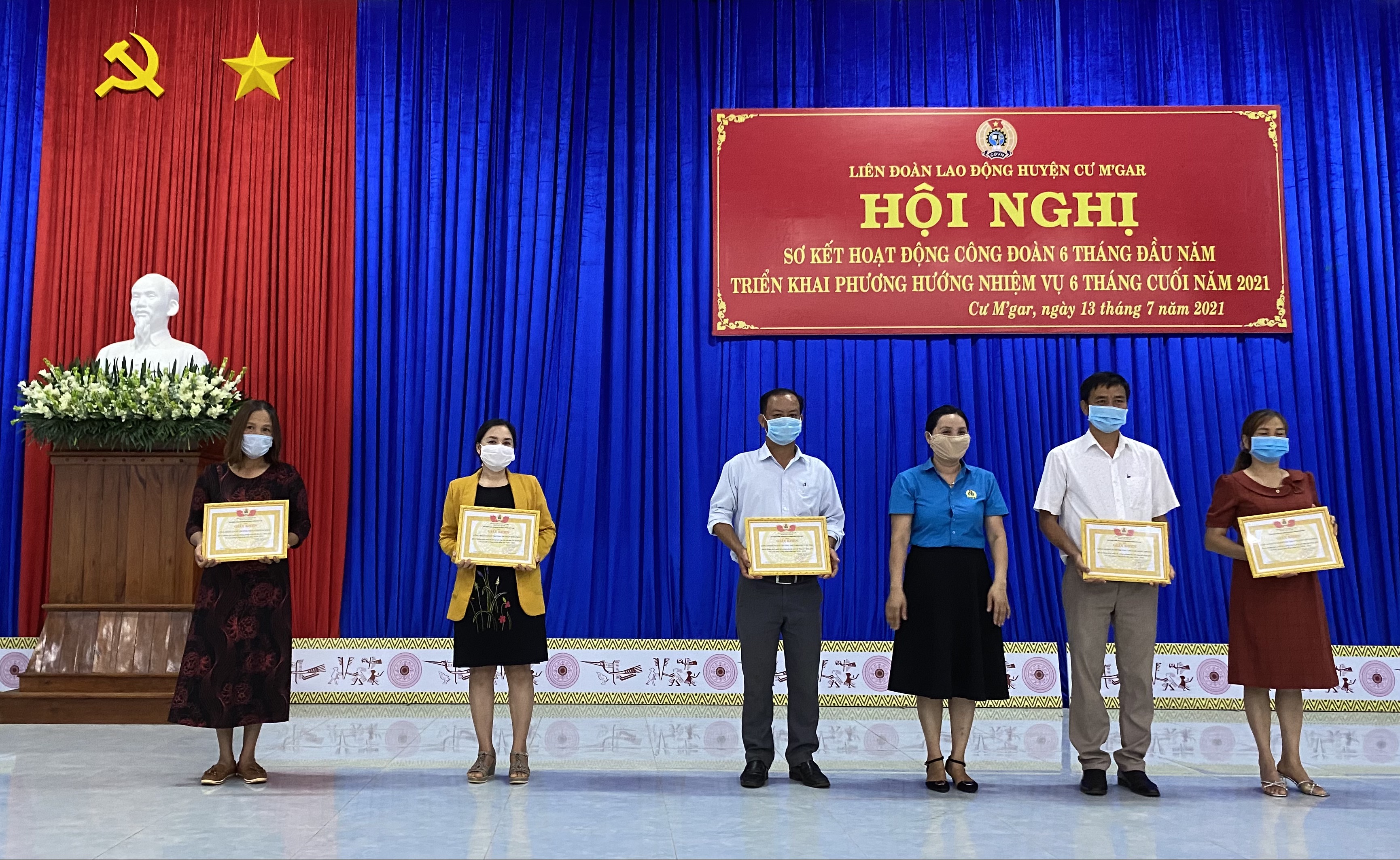 Huyện Cư M’gar sơ kết công tác công đoàn 6 tháng đầu năm 2021