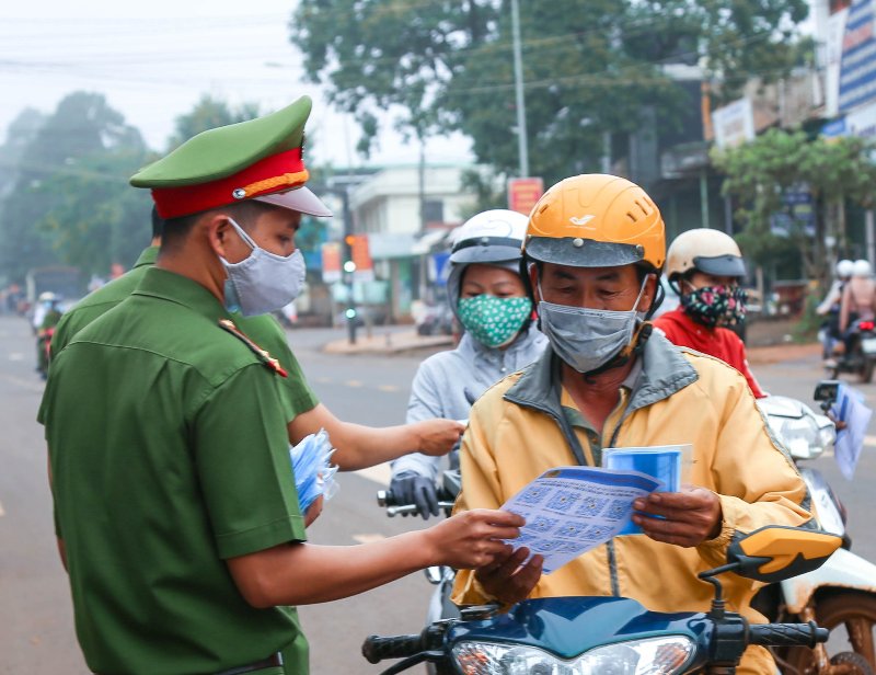 Huyện Krông Năng thực hiện giãn cách xã hội theo Chỉ thị 15 từ chiều 19/7