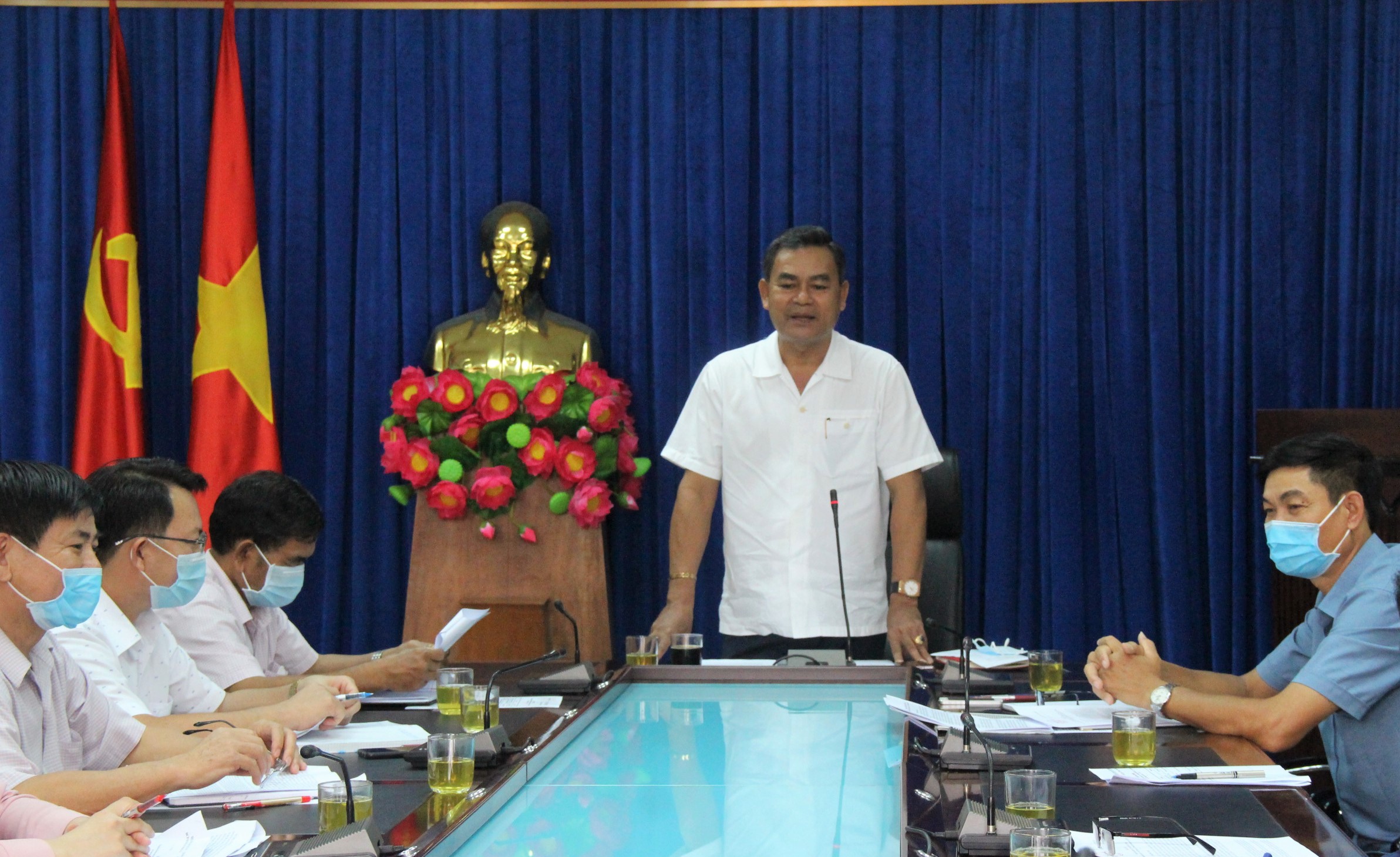 A meeting between the Vietnamese Fatherland Front Committee and social political organizations in the 2nd quarter of 2021