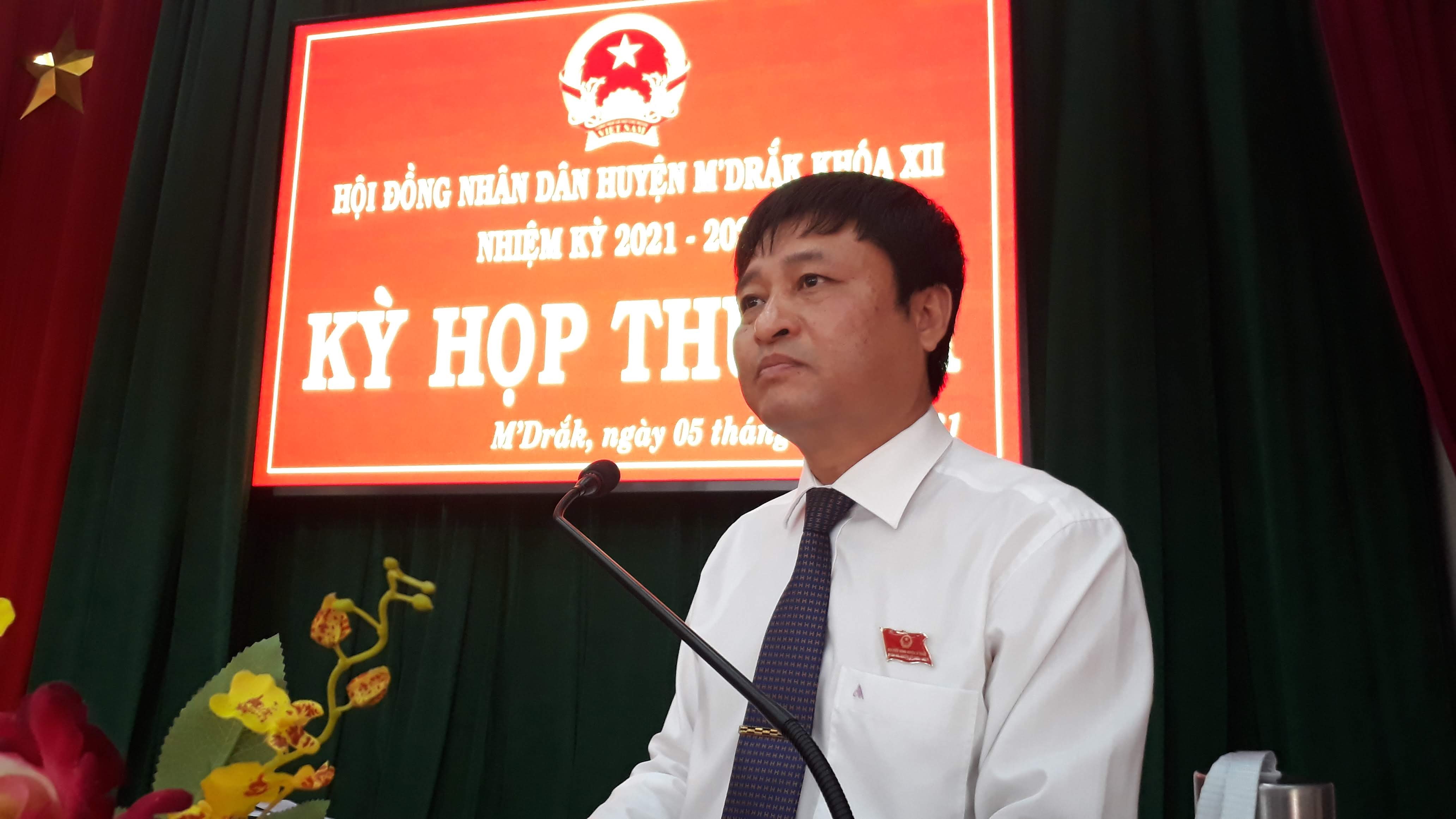 Kỳ họp thứ hai, HĐND huyện M’Drắk khóa XII, nhiệm kỳ 2021 - 2026