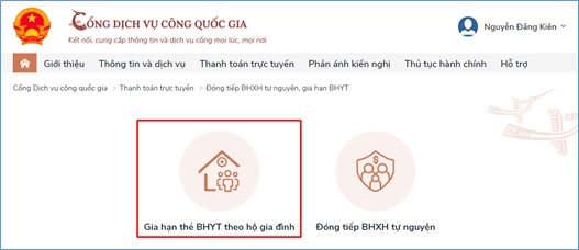 Người dân có thể đóng BHXH, BHYT trên Cổng dịch vụ công quốc gia