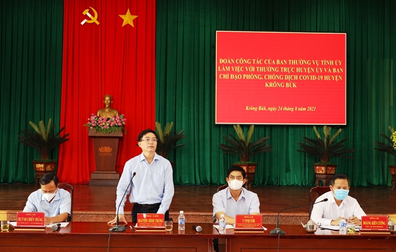 Tập trung hỗ trợ cho huyện Krông Búk kiểm soát, ngăn chặn dịch bệnh Covid-19