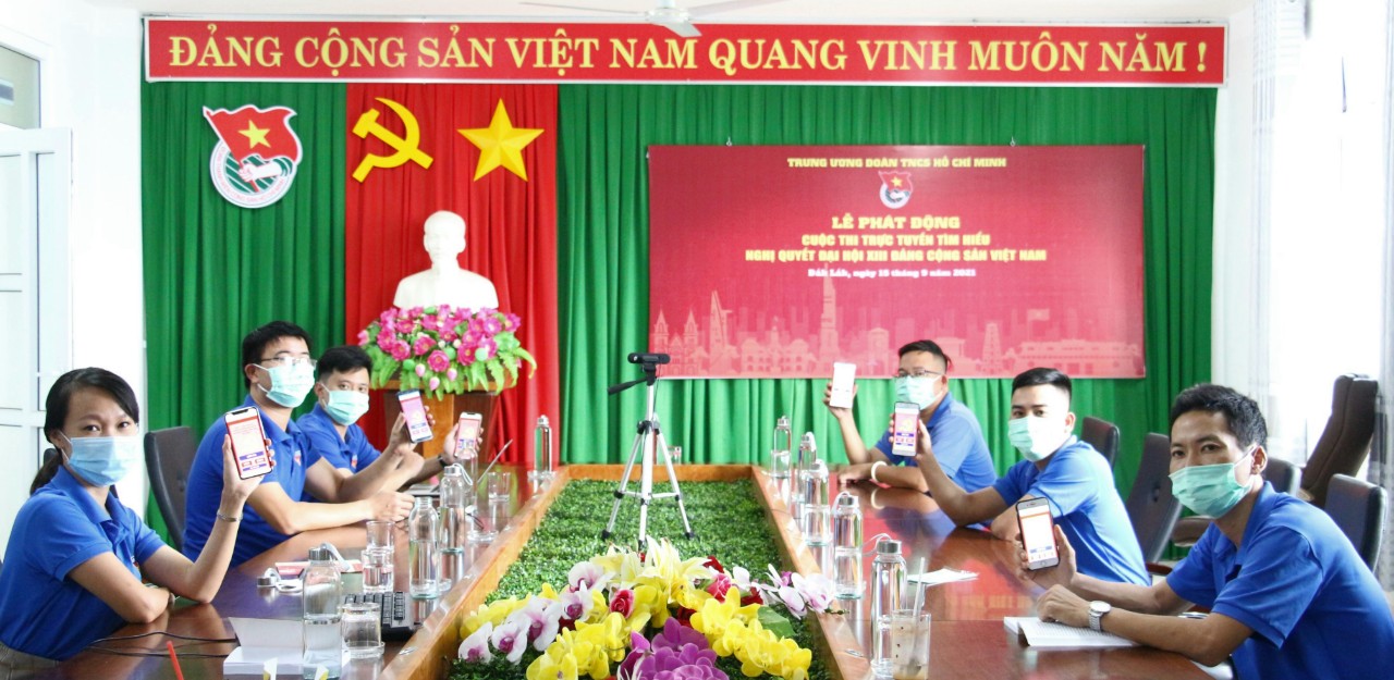 Tuổi trẻ Đắk Lắk tích cực hưởng ứng Cuộc thi trực tuyến Tìm hiểu Nghị quyết Đại hội XIII của Đảng