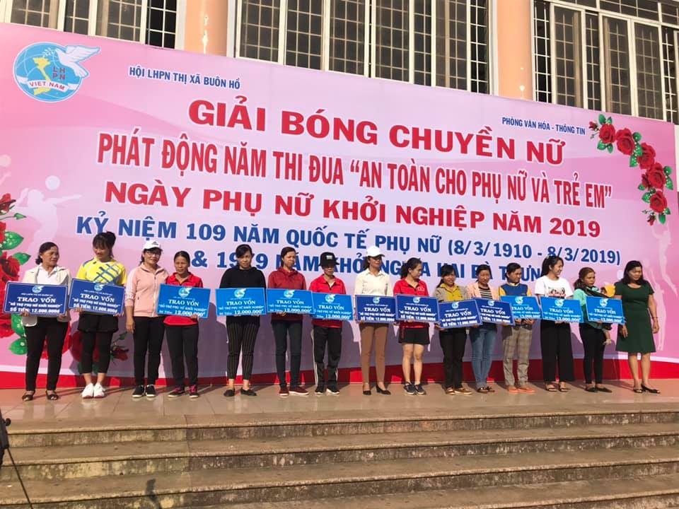 Vận động, hỗ trợ phụ nữ khởi nghiệp, khởi sự kinh doanh, giảm nghèo bền vững