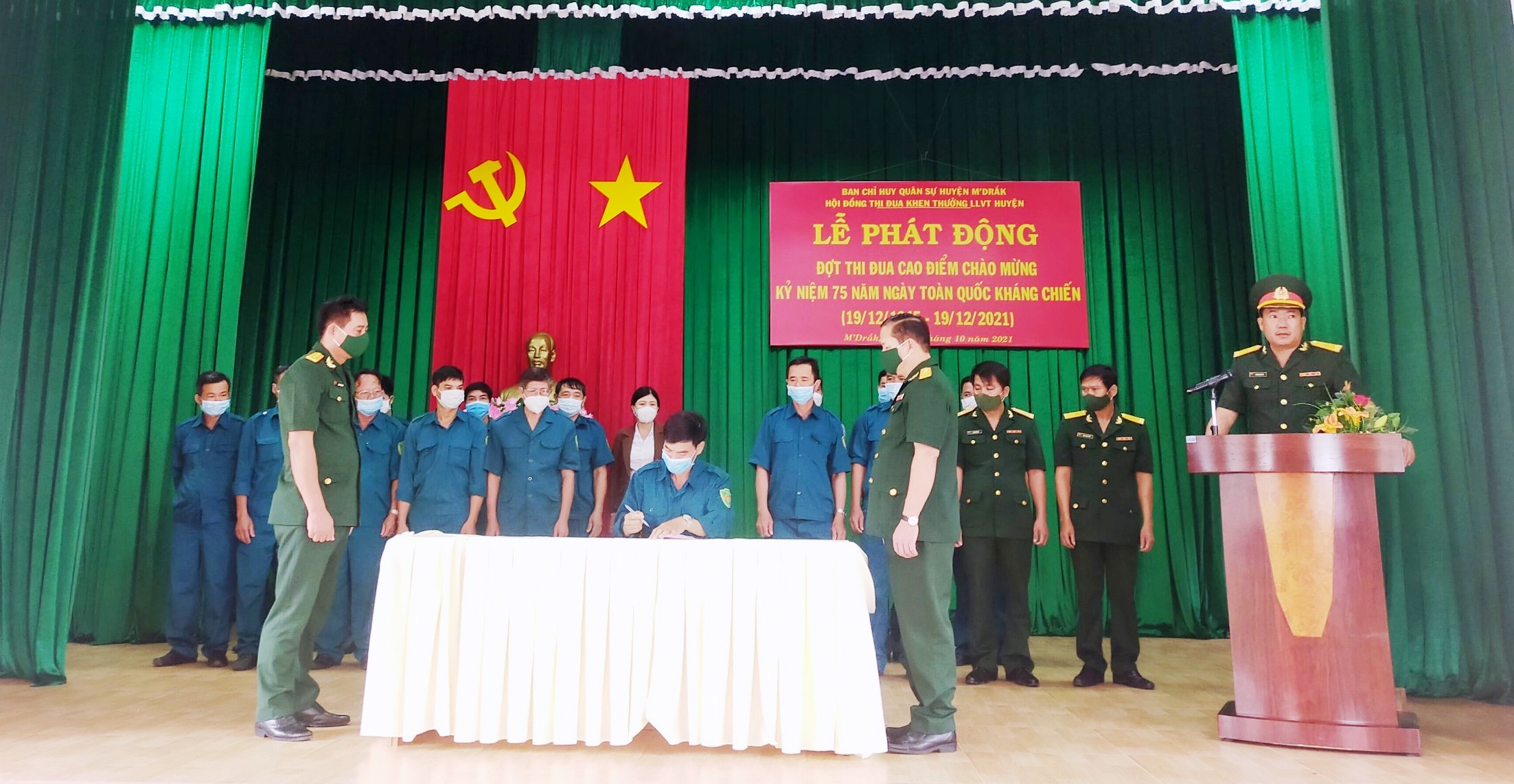 Phát động đợt thi đua cao điểm chào mừng kỷ niệm 75 năm Ngày toàn quốc kháng chiến (19/12/1946-19/12/2021)