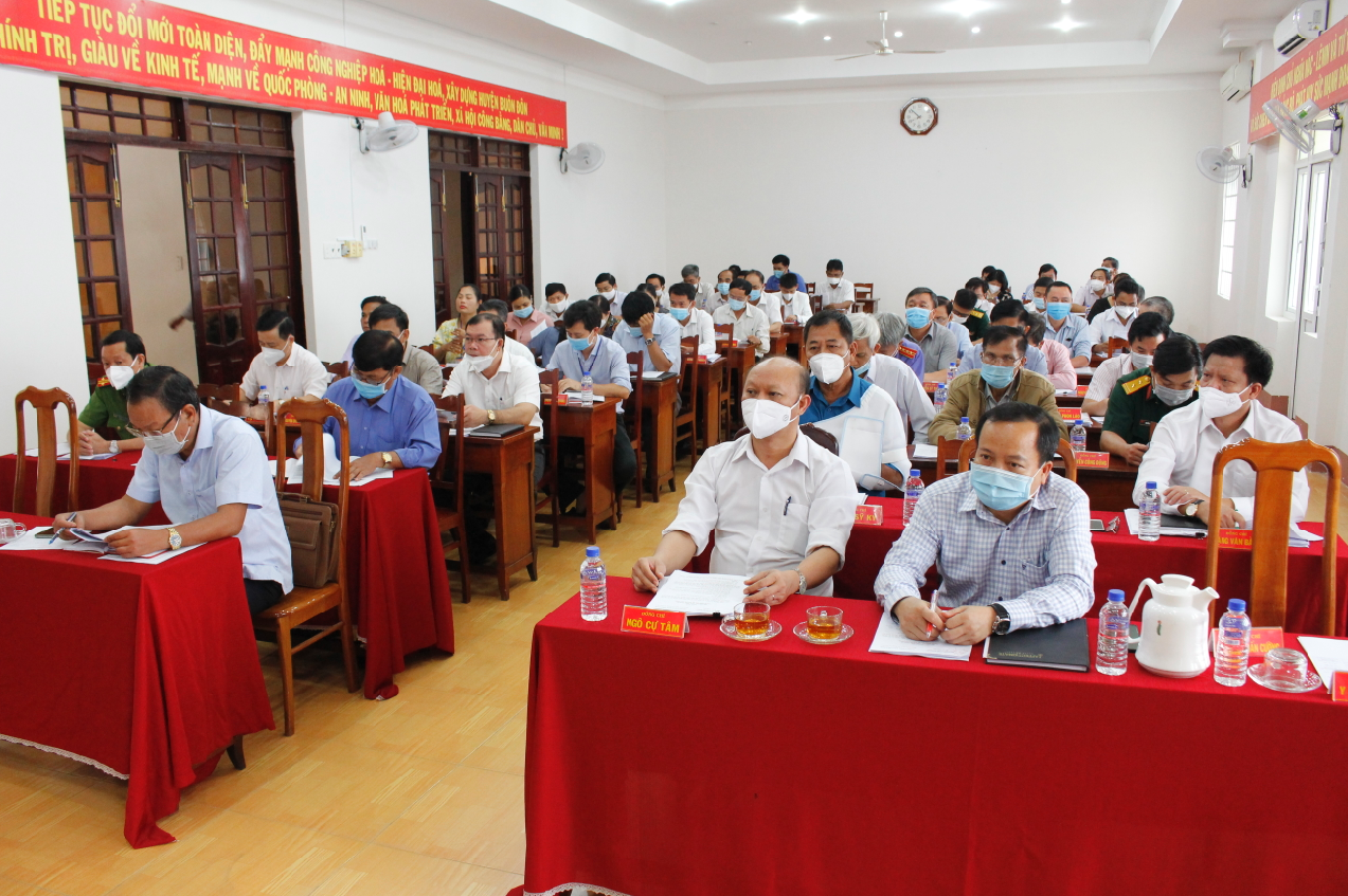 Hội nghị Ban chấp hành Đảng bộ huyện Buôn Đôn lần thứ 6 (mở rộng)