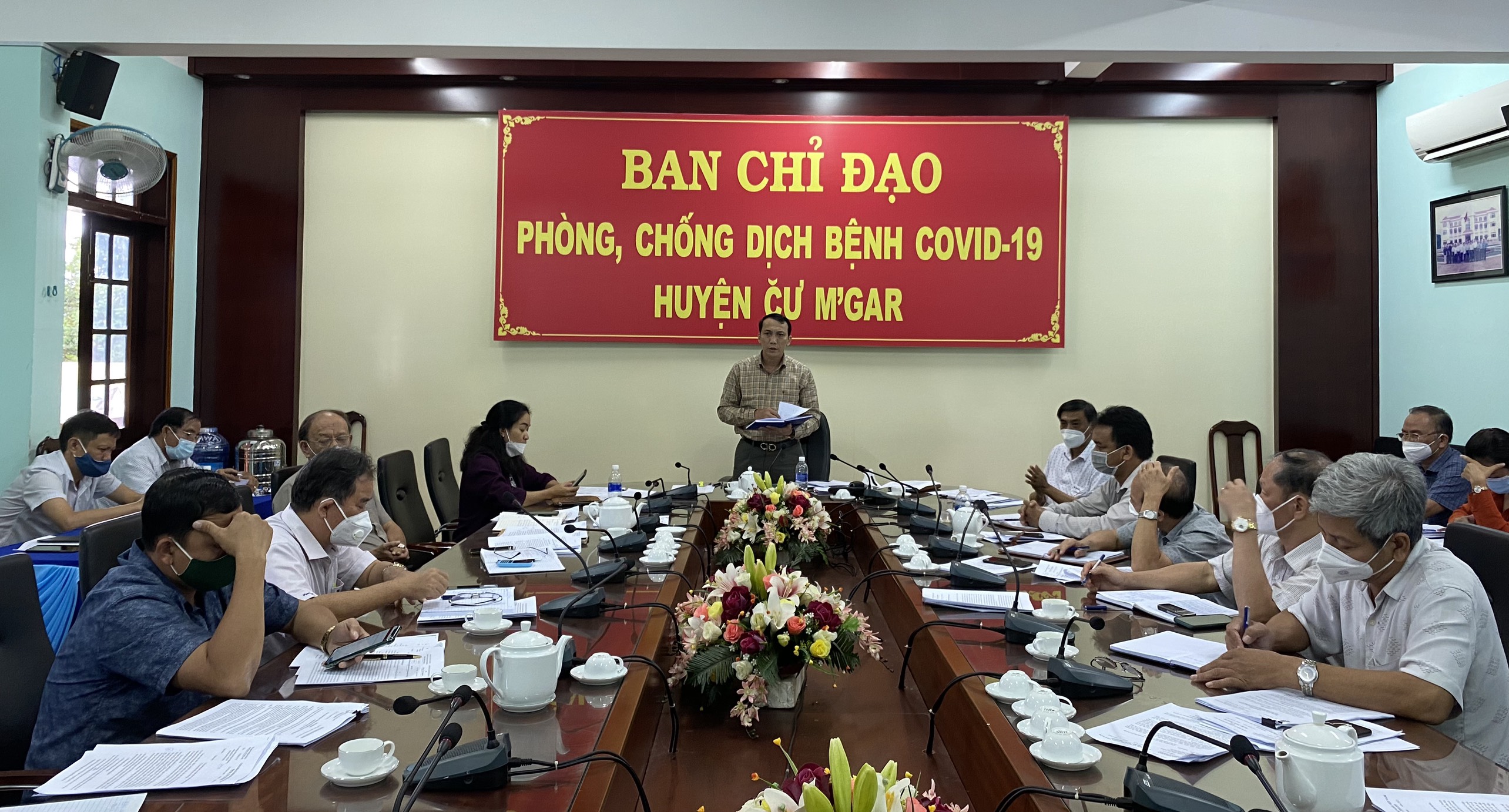 Huyện Cư M’gar triển khai công tác phòng chống dịch Covid – 19