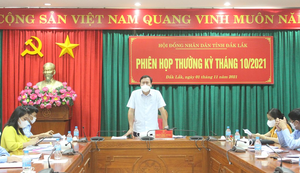 Thường trực HĐND tỉnh họp phiên thường kỳ tháng 10 năm 2021