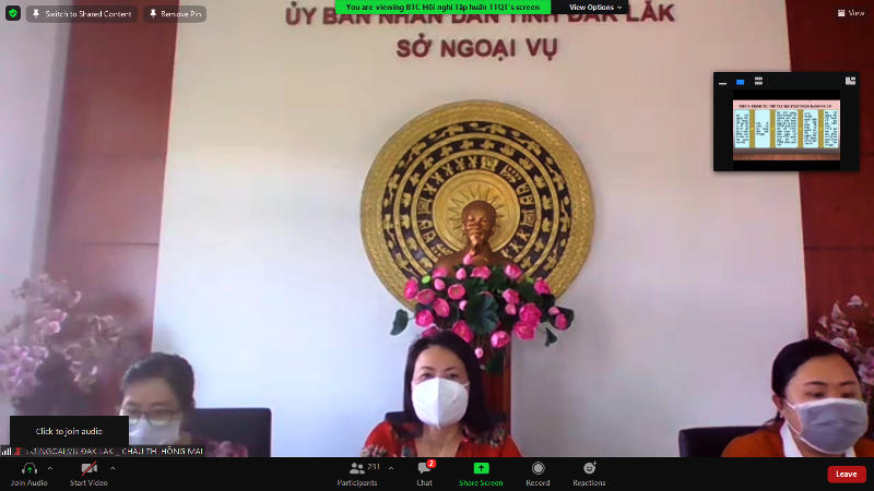 Dak Lak Province attends the 2021 Symposium on international signings and agreements