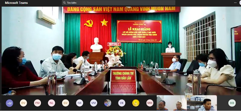 Opening ceremony on State management knowledge training class for official and principal official categories