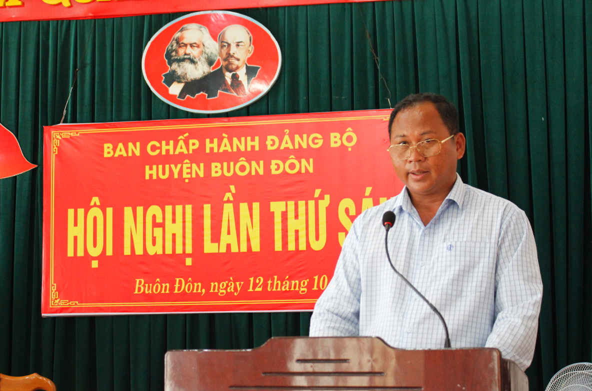 The Executive Committee of Buon Don District Party Committee convened its sixth meeting (extension)