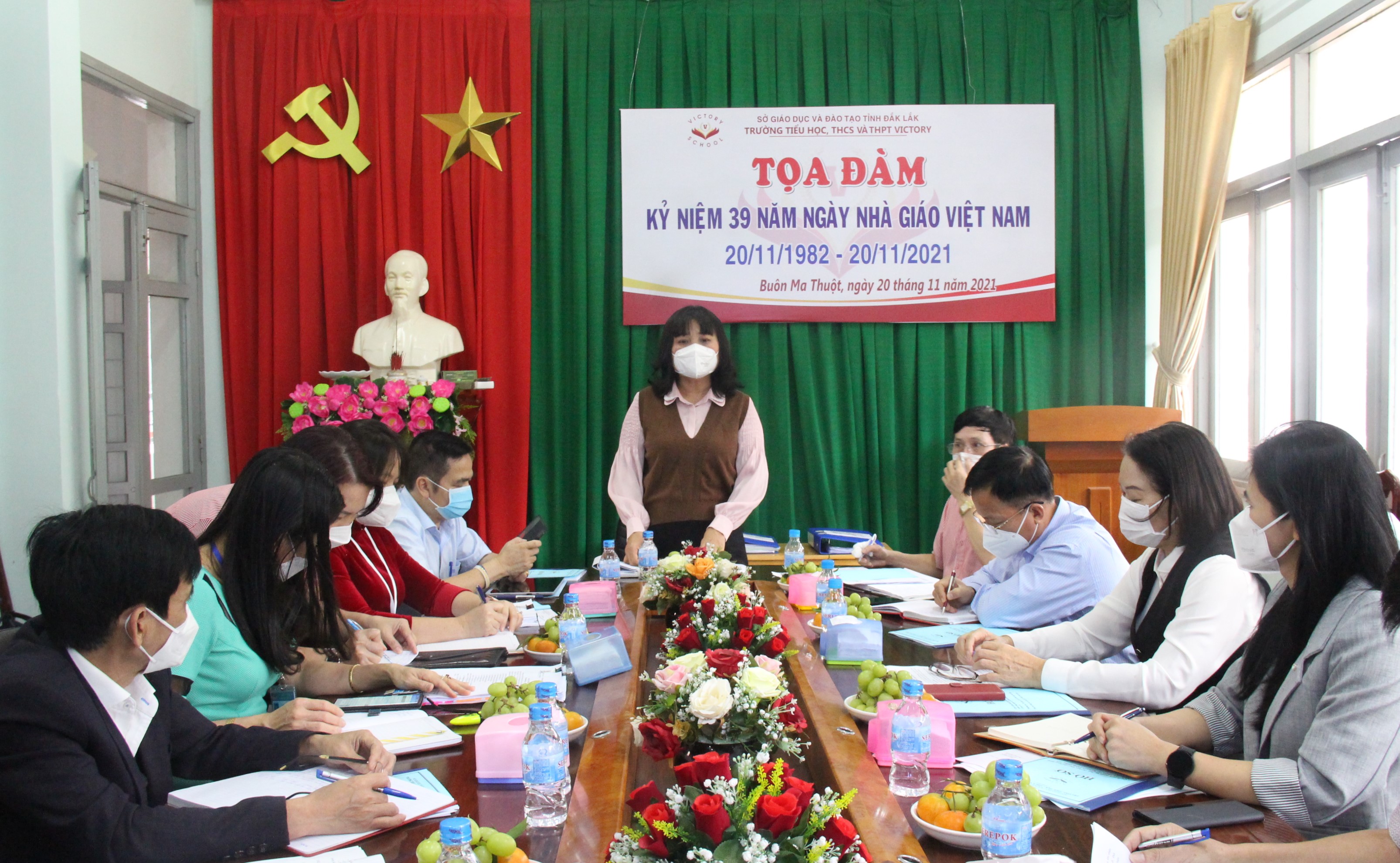 Kiểm tra công tác phòng chống dịch COVID-19 tại Trường Tiểu học, THCS và THPT Victory