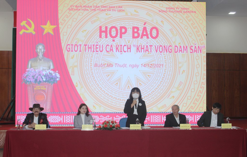 Họp báo giới thiệu ca kịch “Khát vọng Dam Săn”