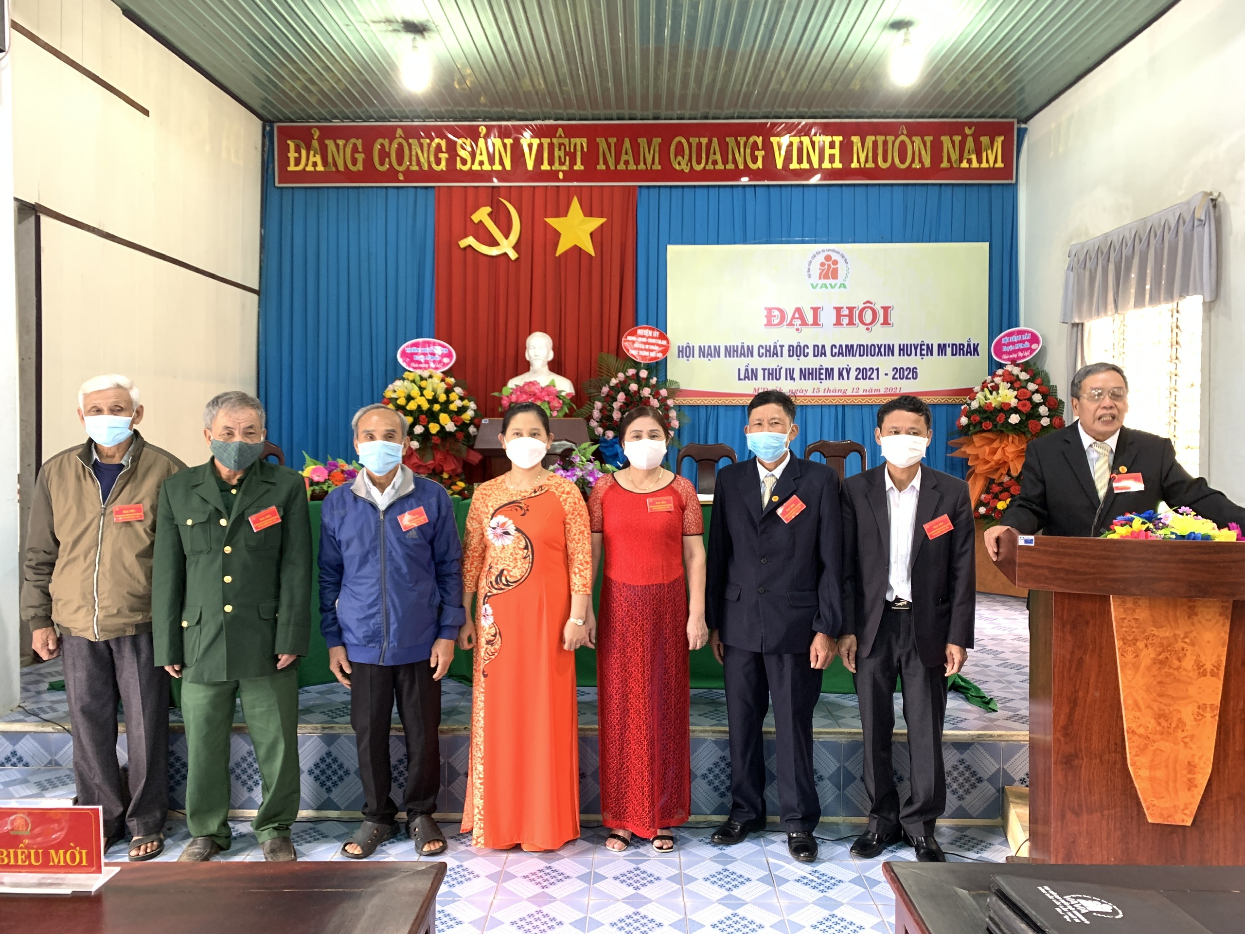 Đại hội đại biểu Hội nạn nhân chất độc Da cam/DIOXIN huyện M'Drắk lần thứ IV, nhiệm kỳ 2021-2026