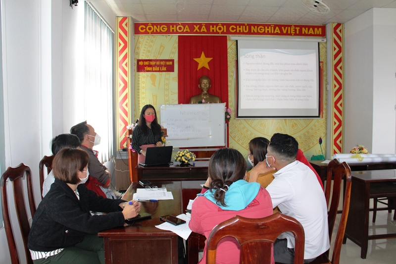 Hội Chữ Thập đỏ tập huấn phòng chống thiên tai năm 2021