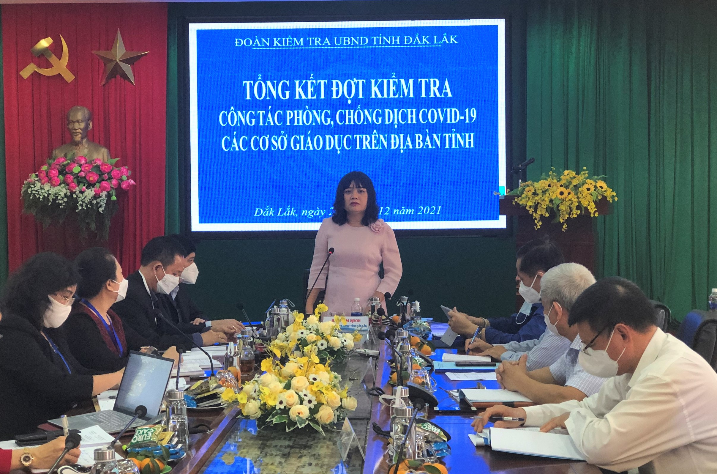 Tổng kết đợt kiểm tra công tác phòng chống dịch COVID-19 các cơ sở giáo dục trên địa bàn tỉnh