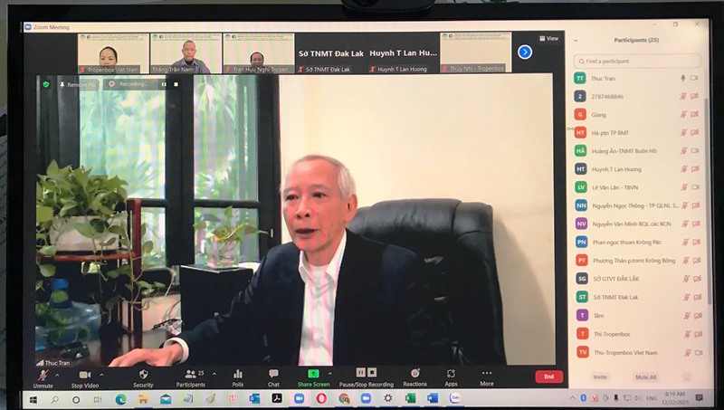 Tropenbos Việt Nam tập huấn xây dựng kịch bản ứng phó với biến đổi khí hậu cho cán bộ tỉnh Đắk Lắk