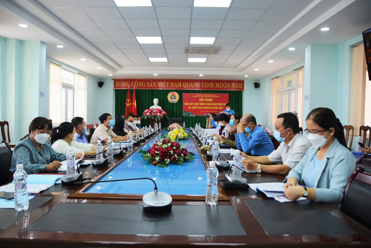 TP. Buôn Ma Thuột tổng kết hoạt động công đoàn năm 2021, triển khai nhiệm vụ năm 2022