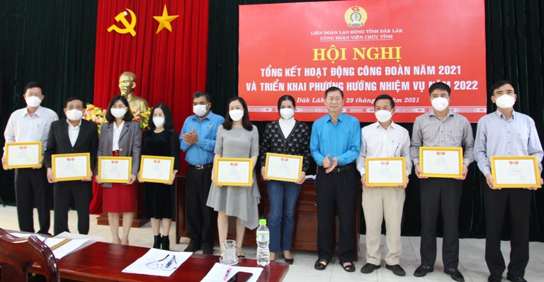 Công đoàn Viên chức tỉnh tổng kết công tác năm 2021