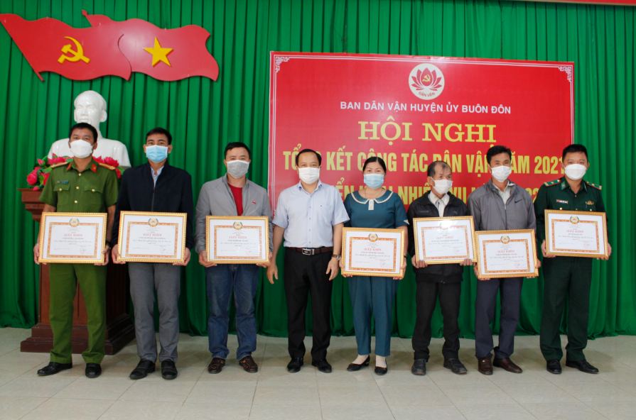 Huyện Buôn Đôn tổng kết công tác dân vận năm 2021