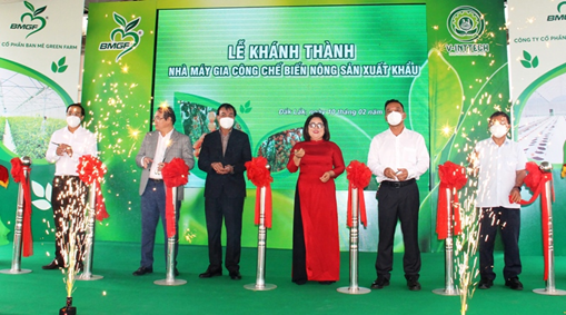 Khánh thành Nhà máy gia công chế biến nông sản xuất khẩu
