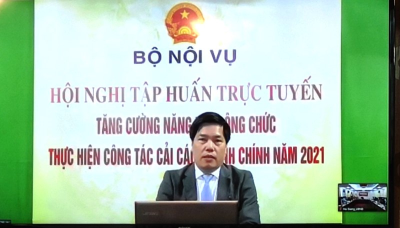 An online training conference for government officials who are in charge of public administrative reform