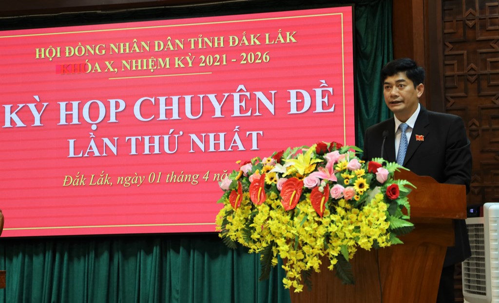Khai mạc Kỳ họp chuyên đề lần thứ nhất, HĐND tỉnh khóa X, nhiệm kỳ 2021-2026