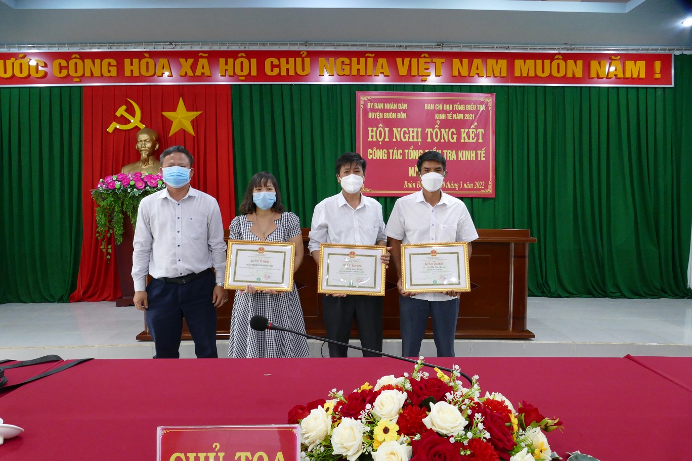 Buôn Đôn tổng kết công tác điều tra kinh tế năm 2021