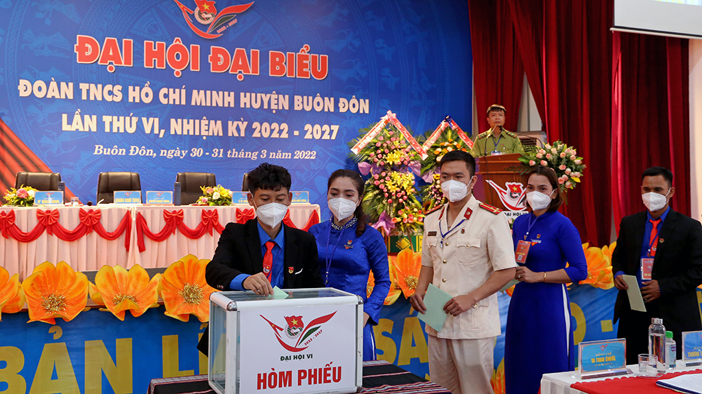 The Congress of the Ho Chi Minh Communist Youth Union of Buon Don District: Secretary of the Youth Union of Buon Don District is directly elected