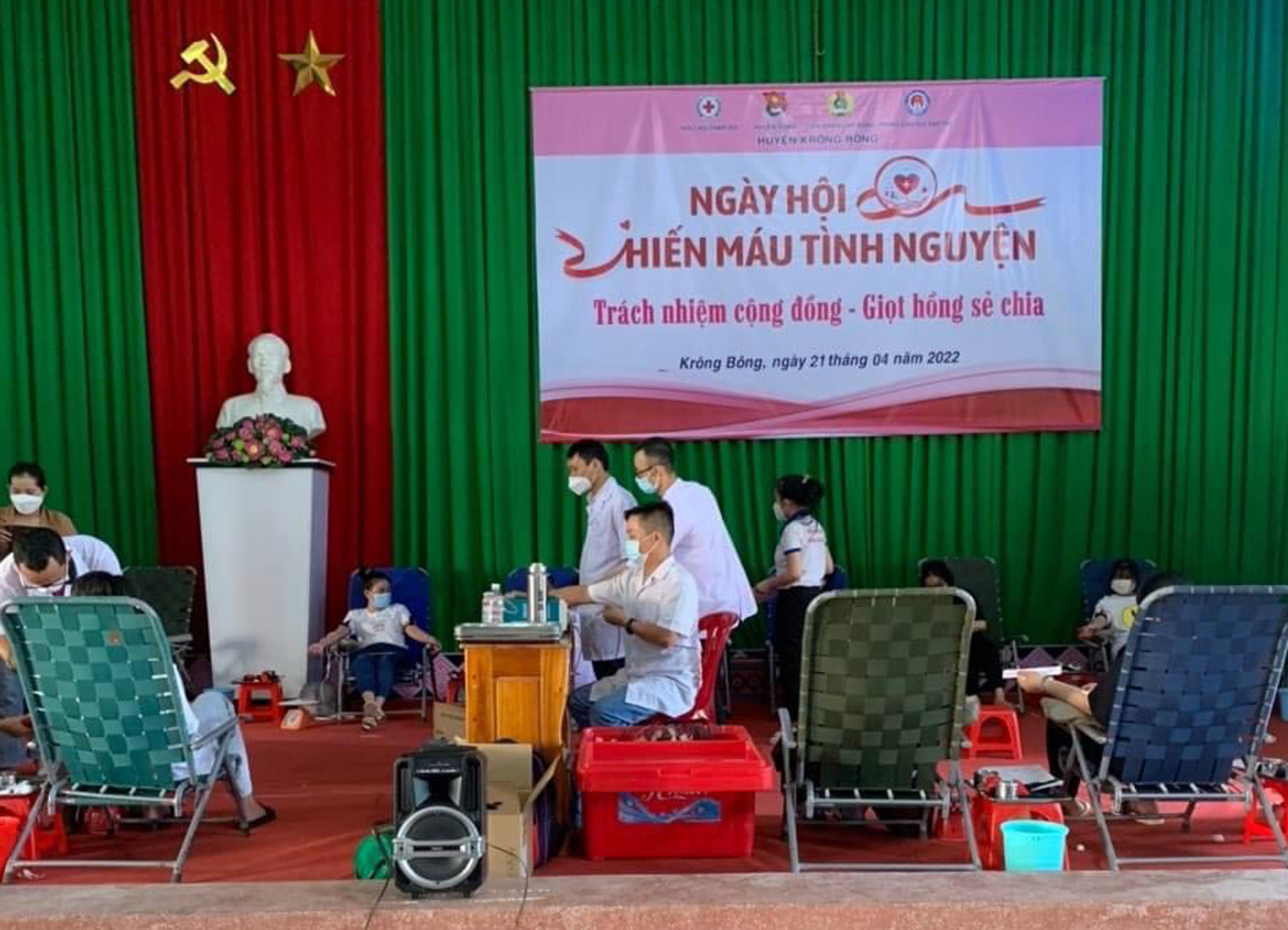 Thu được 221 đơn vị máu tại Ngày hội hiến máu tình nguyện đợt I năm 2022